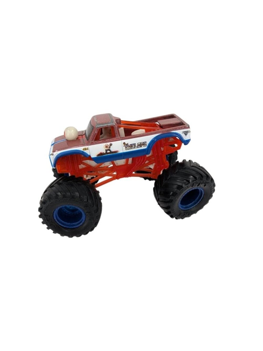 Monster Jam Cyclops Eyeball Monster Truck Diecast 2020 1:64 BKT Tires Spin Mater